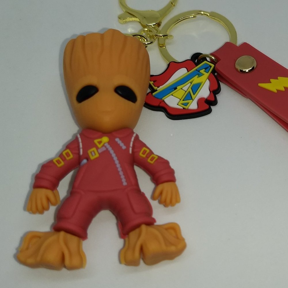 GROOT KEYCHAIN - Marvel Avengers Key Tag Holder Accessory Guardians